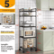 MultiLayer Kitchen Storage Rack Removable Floor Wall Organizer Shelf 13