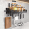 NoDrill Metal Kitchen Shelf Large Capacity WallMounted Utensil Rack 5