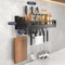 NoDrill Metal Kitchen Shelf Large Capacity WallMounted Utensil Rack 6