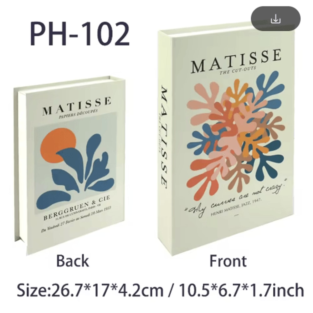 Amalfi Travel Decorative Book Box Stylish Coffee Table Storage Decor 11