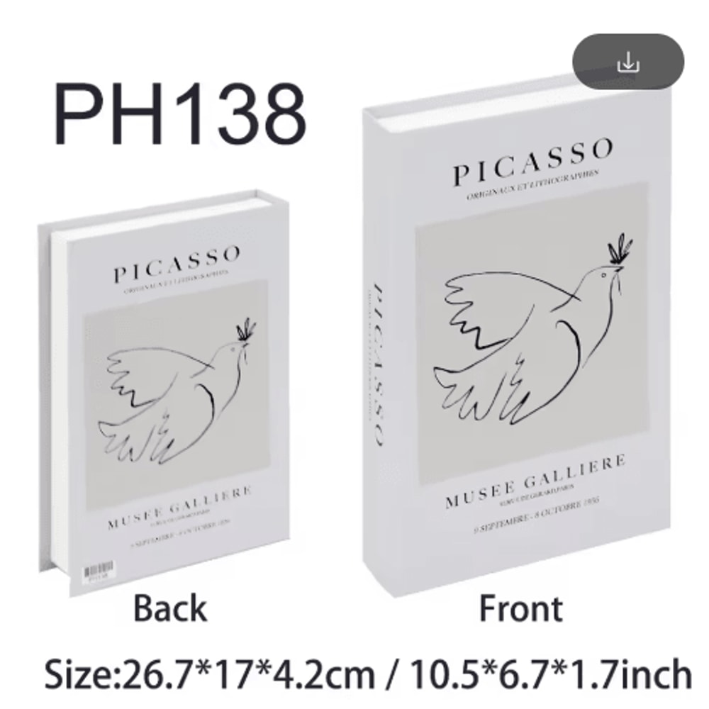 Amalfi Travel Decorative Book Box Stylish Coffee Table Storage Decor 12