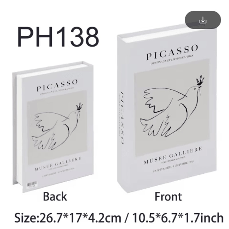 Amalfi Travel Decorative Book Box Stylish Coffee Table Storage Decor 12