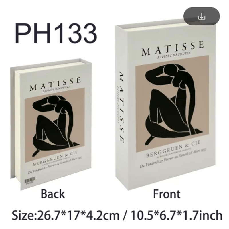 Amalfi Travel Decorative Book Box Stylish Coffee Table Storage Decor 15