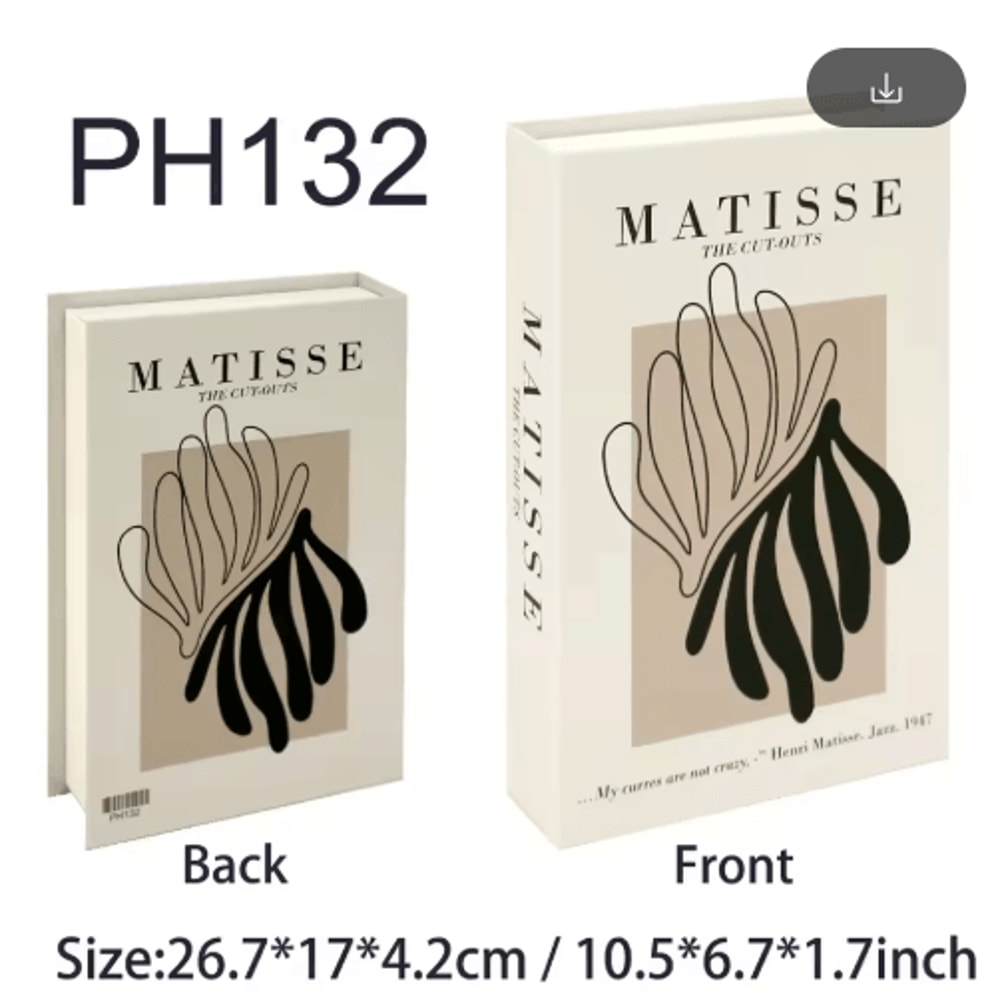 Amalfi Travel Decorative Book Box Stylish Coffee Table Storage Decor 16