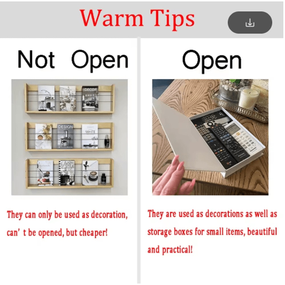 Amalfi Travel Decorative Book Box Stylish Coffee Table Storage Decor 19