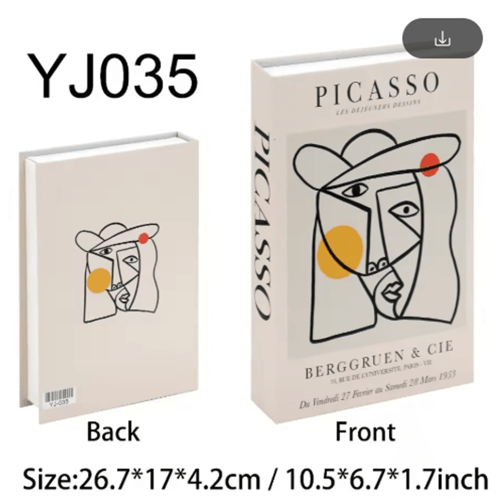 Amalfi Travel Decorative Book Box Stylish Coffee Table Storage Decor 2