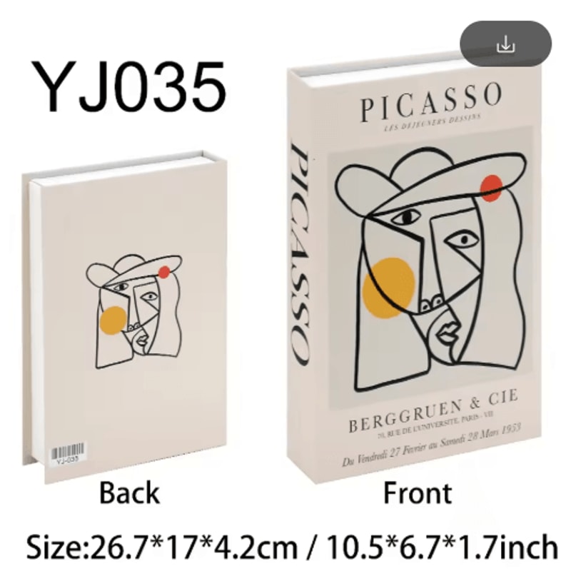 Amalfi Travel Decorative Book Box Stylish Coffee Table Storage Decor 2