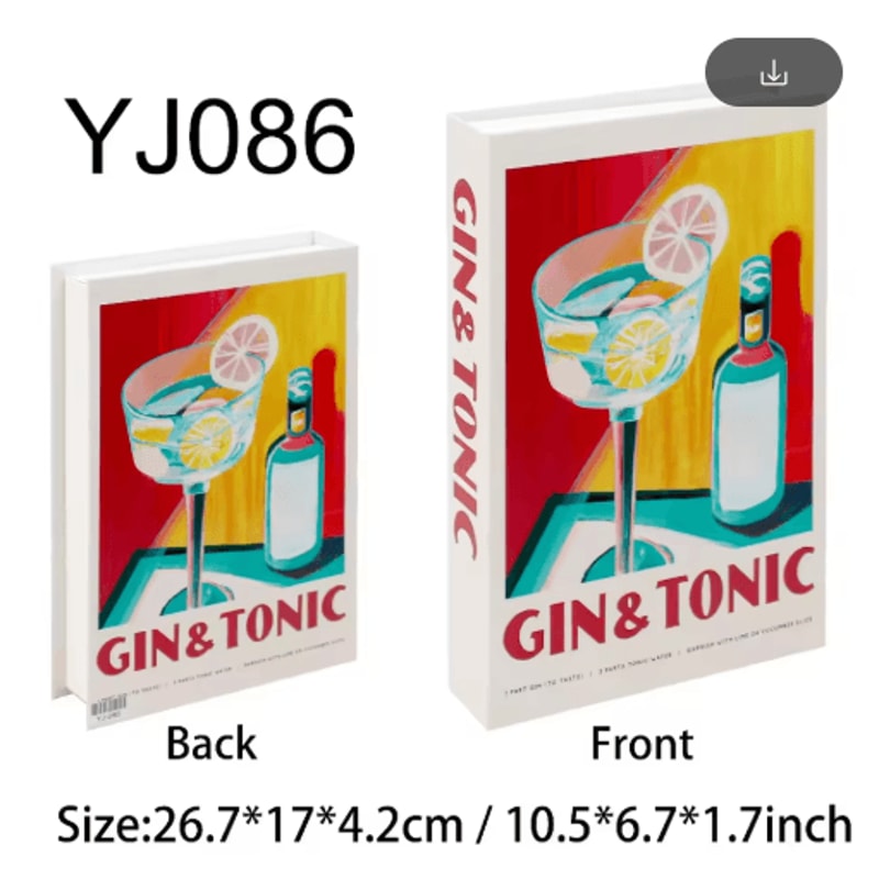 Amalfi Travel Decorative Book Box Stylish Coffee Table Storage Decor 3