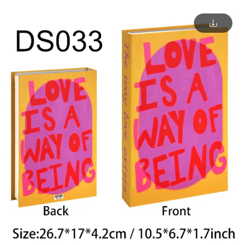 Amalfi Travel Decorative Book Box Stylish Coffee Table Storage Decor 4