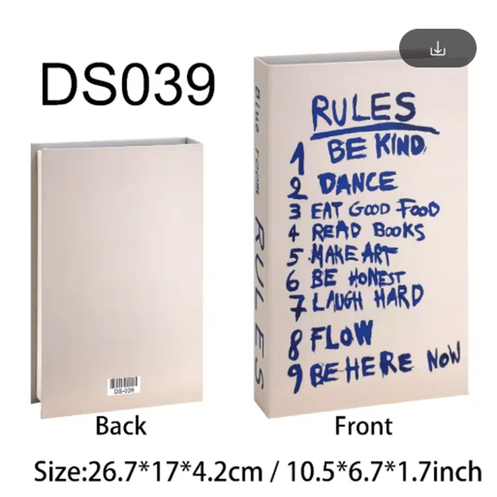 Amalfi Travel Decorative Book Box Stylish Coffee Table Storage Decor 5