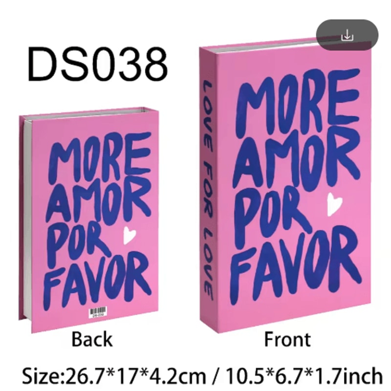 Amalfi Travel Decorative Book Box Stylish Coffee Table Storage Decor 9