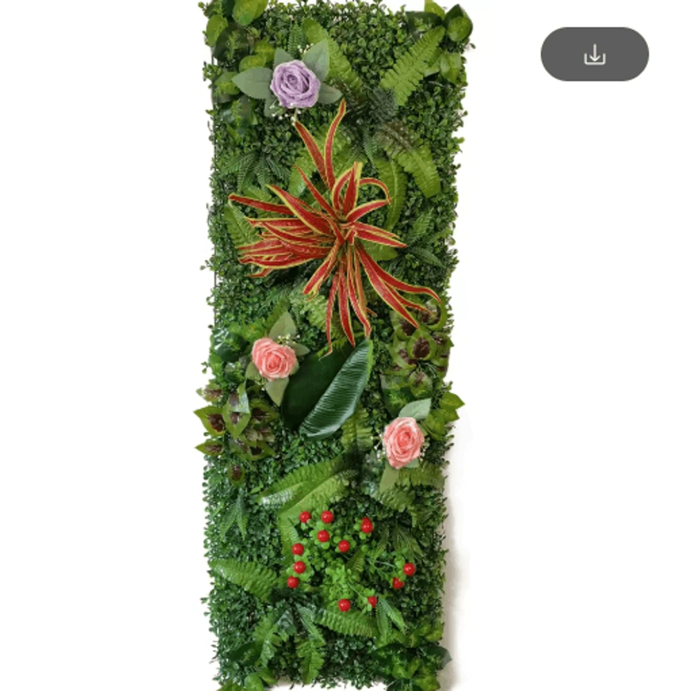Artificial Grass Wall Panel 40by120cm Faux Greenery Backdrop Decor 10