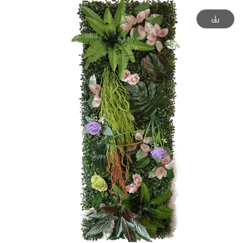 Artificial Grass Wall Panel 40by120cm Faux Greenery Backdrop Decor 12