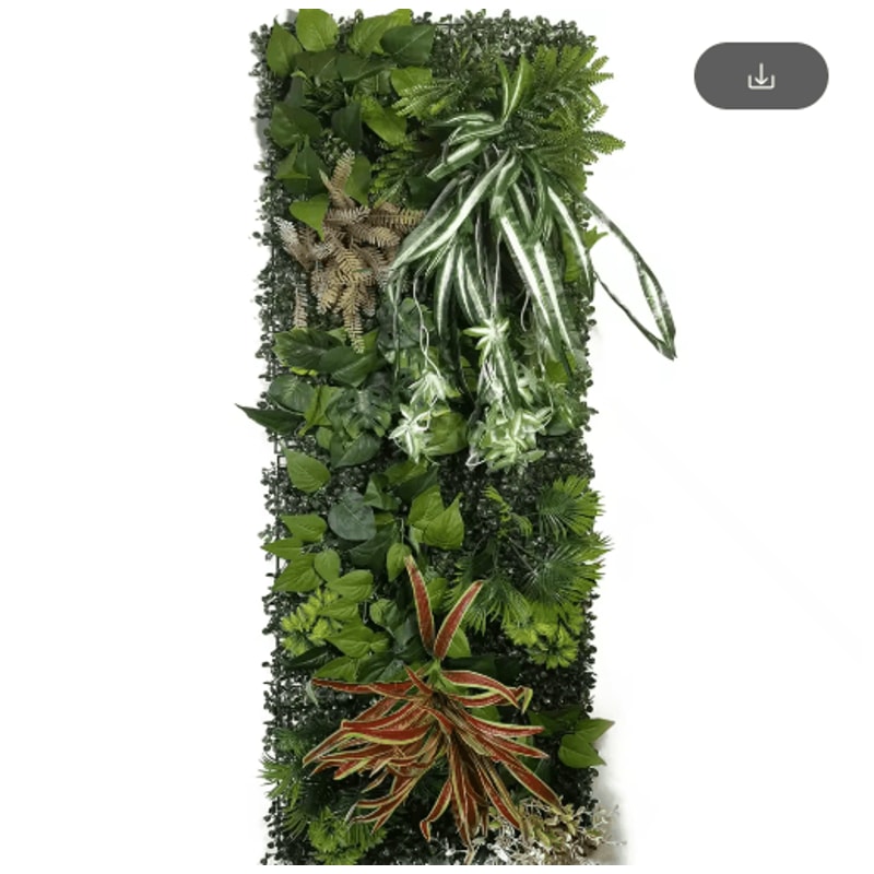 Artificial Grass Wall Panel 40by120cm Faux Greenery Backdrop Decor 16