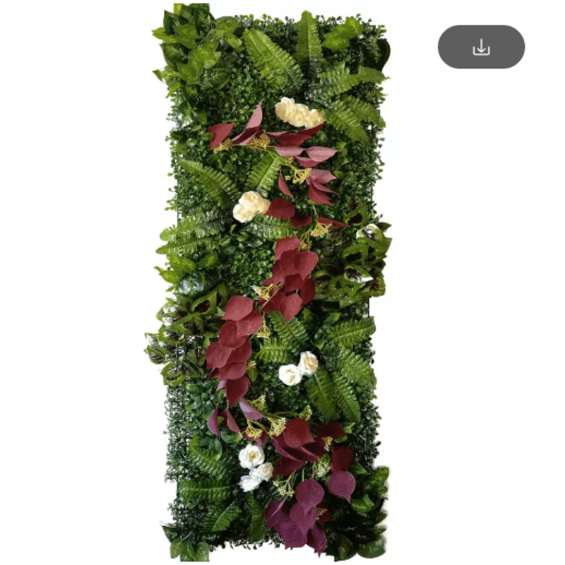 Artificial Grass Wall Panel 40by120cm Faux Greenery Backdrop Decor 20