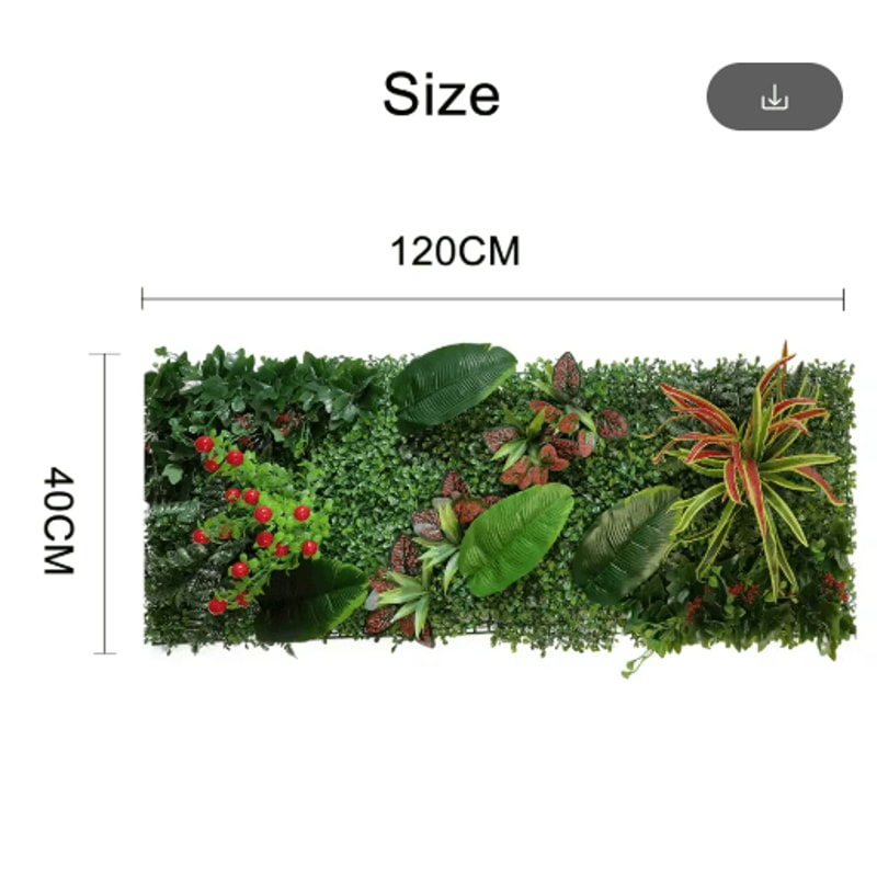 Artificial Grass Wall Panel 40by120cm Faux Greenery Backdrop Decor 3