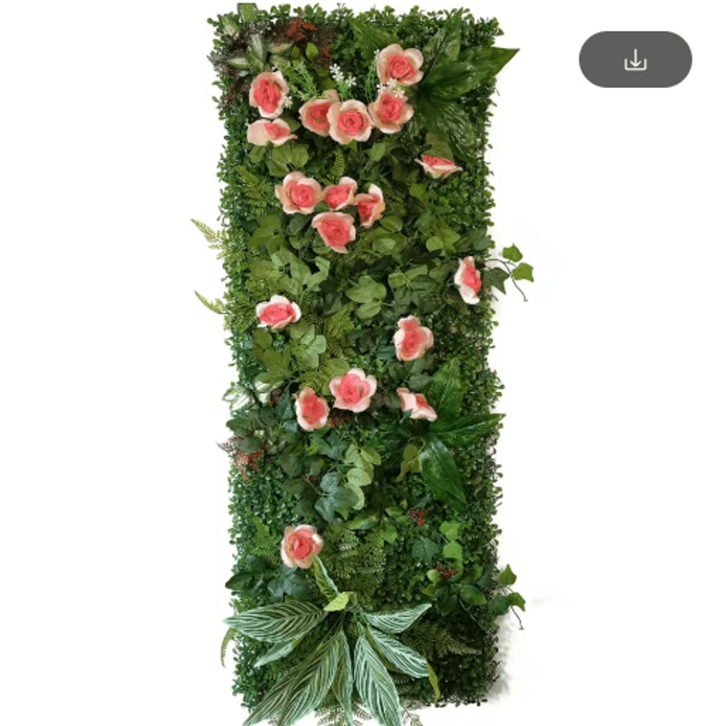 Artificial Grass Wall Panel 40by120cm Faux Greenery Backdrop Decor 4