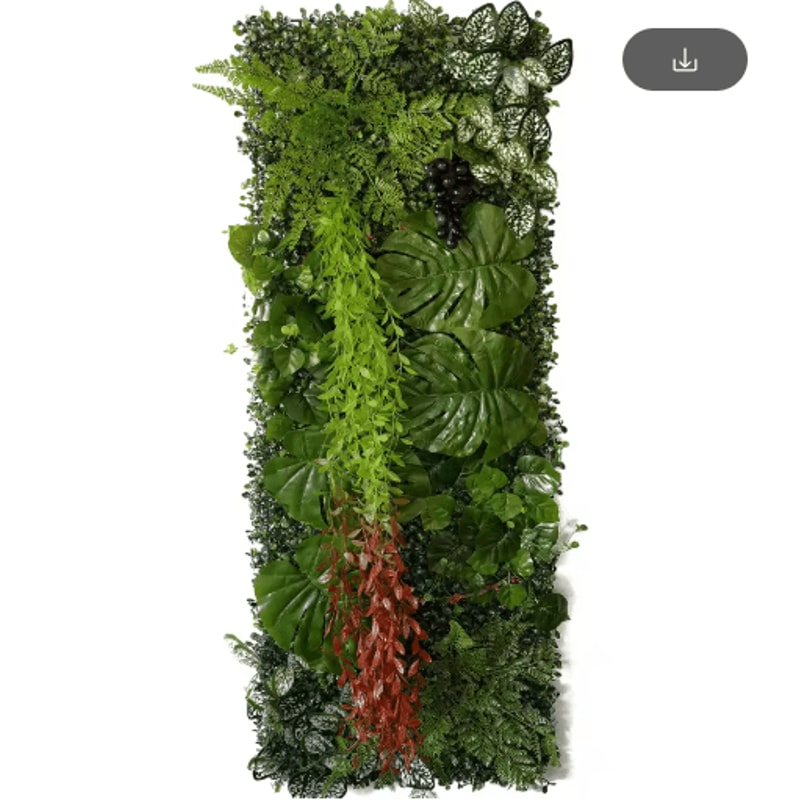 Artificial Grass Wall Panel 40by120cm Faux Greenery Backdrop Decor 26