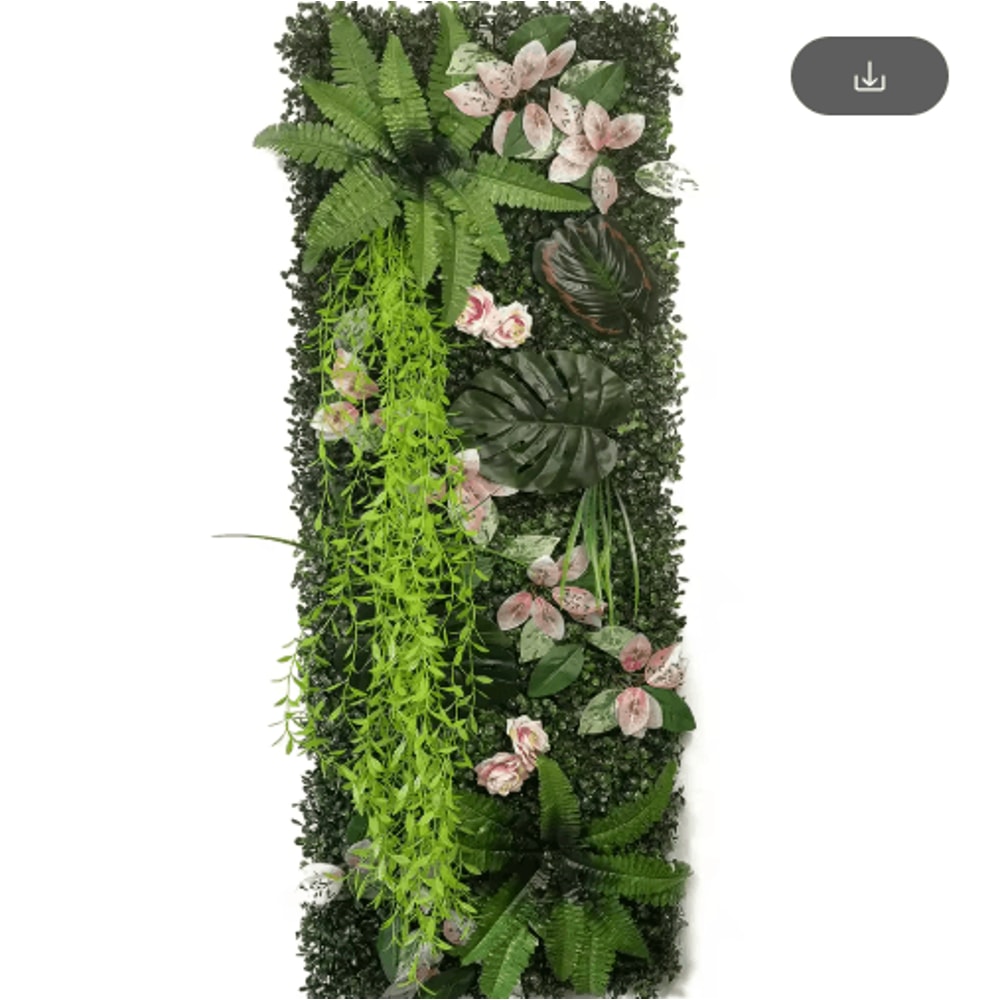 Artificial Grass Wall Panel 40by120cm Faux Greenery Backdrop Decor 27