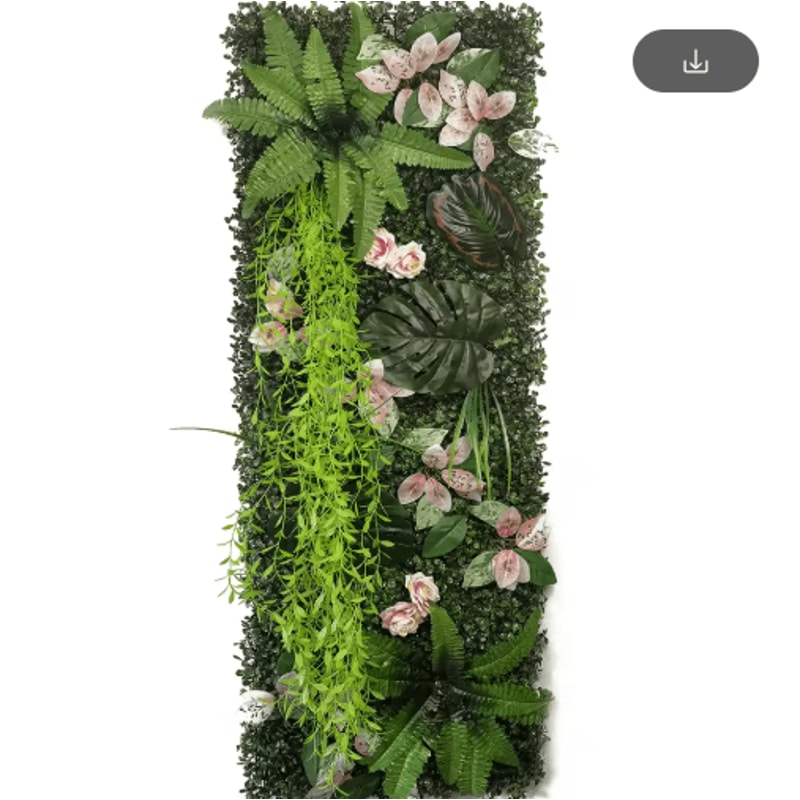 Artificial Grass Wall Panel 40by120cm Faux Greenery Backdrop Decor 27