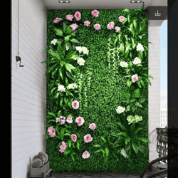 artificial grass wall panel – 40by120cm faux greenery backdrop decor