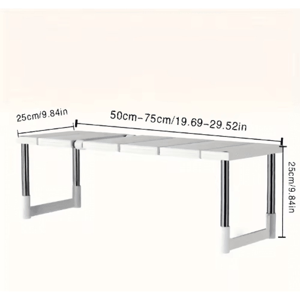 Adjustable Under Sink Storage Rack Expandable MultiLayer Kitchen Organizer 2