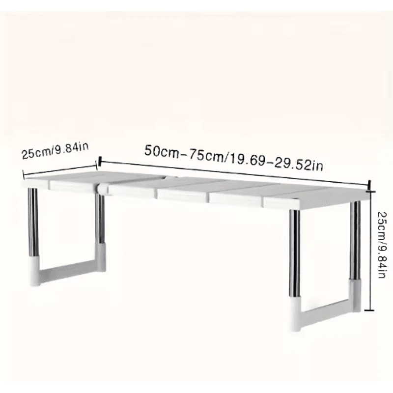 Adjustable Under Sink Storage Rack Expandable MultiLayer Kitchen Organizer 2