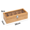 Bamboo Tea Bag Storage Box 5Compartment Organizer For Tea Spices 3
