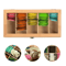 Bamboo Tea Bag Storage Box 5Compartment Organizer For Tea Spices 4
