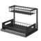 2Tier Sliding Under Sink Organizer Rustproof PullOut Cabinet Storage Rack 1