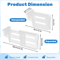 Adjustable Refrigerator Divider Clips Expandable Fridge Shelf Organizer 48pcs 7