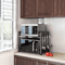 Expandable Microwave Shelf Rack Adjustable Kitchen Organizer With 6 Hooks 5