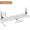 Telescopic Under Desk Cable Organizer Tray NoDrill Metal Wire Management Rack 1