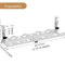 Telescopic Under Desk Cable Organizer Tray NoDrill Metal Wire Management Rack 1