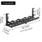 Telescopic Under Desk Cable Organizer Tray NoDrill Metal Wire Management Rack 3