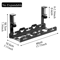 Telescopic Under Desk Cable Organizer Tray NoDrill Metal Wire Management Rack 4