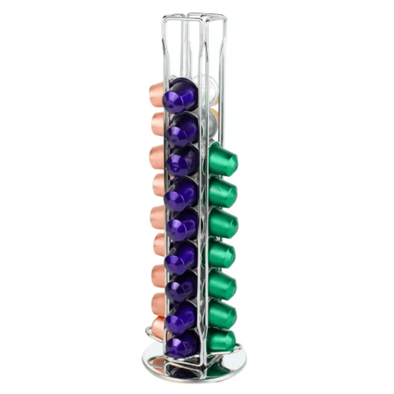 360 Rotating Coffee Capsule Holder 40Pod Storage Rack Stand 1