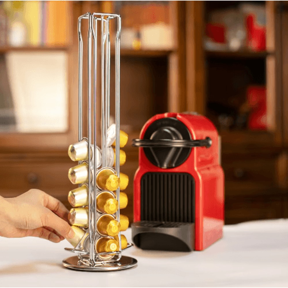 360 Rotating Coffee Capsule Holder 40Pod Storage Rack Stand 3