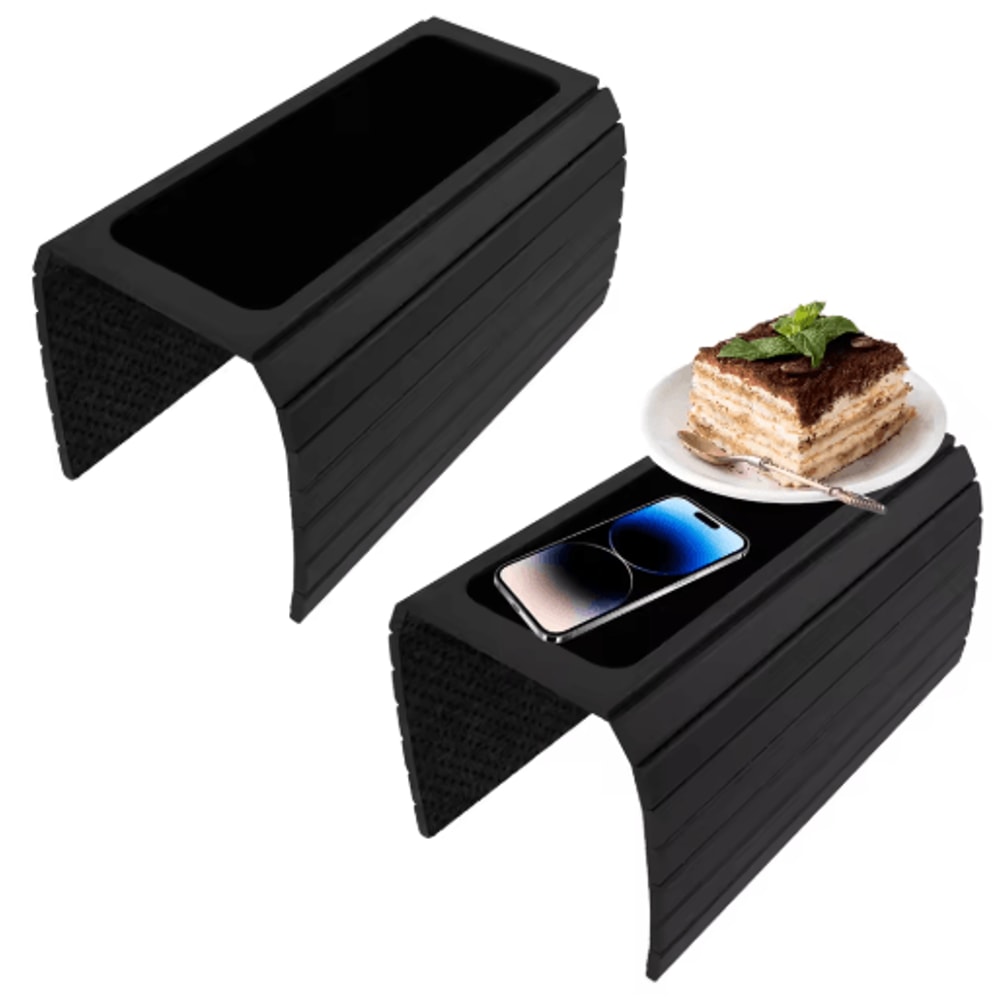 Folding Sofa Arm Tray Table Sturdy Couch Armrest Organizer 6
