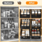 URluna PullOut Spice Rack Drawer Sliding Cabinet Kitchen Organizer 8