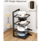 Adjustable Stainless Steel Pot Rack Organizer MultiLayer Cookware Storage 10