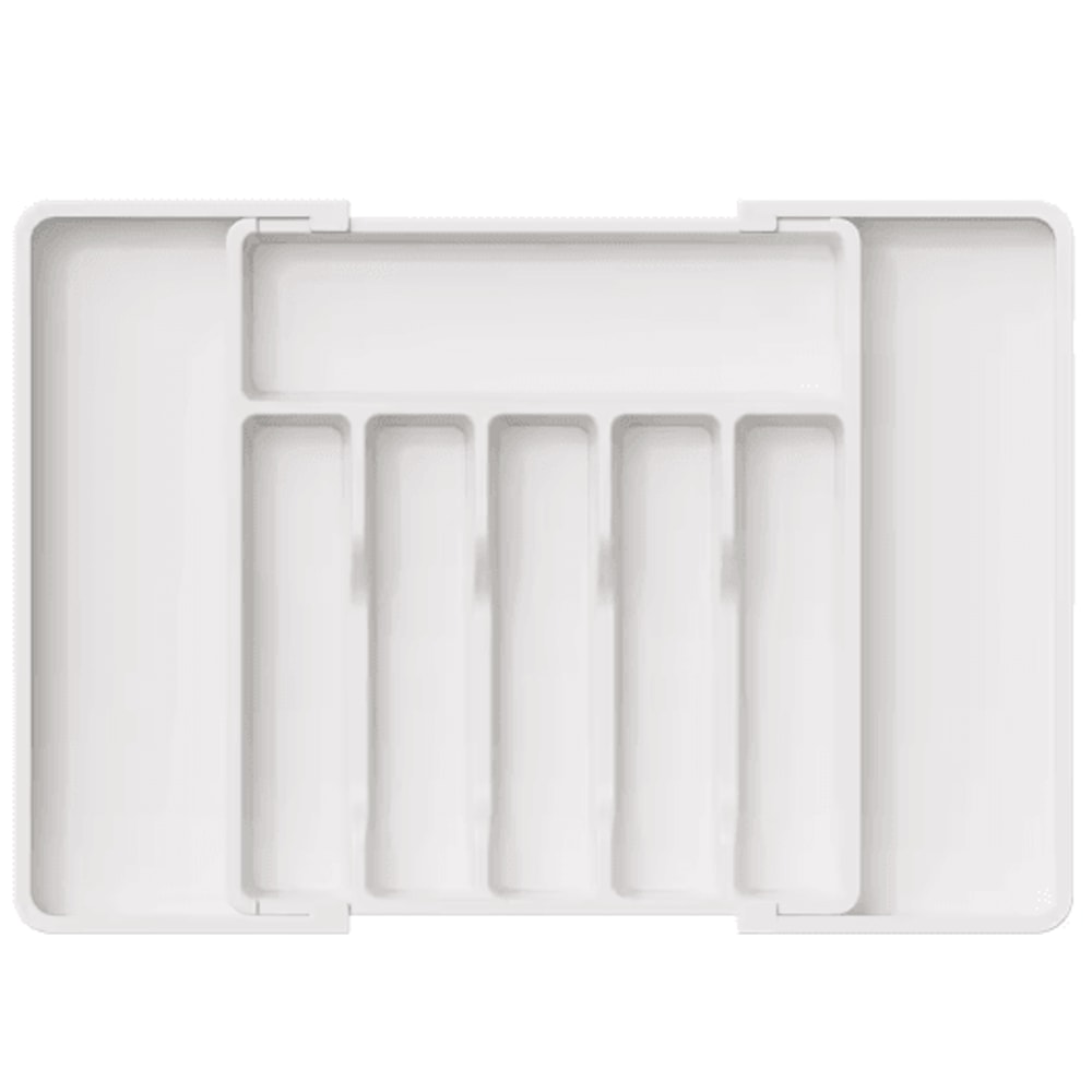 LMETJMA Expandable Cutlery Organizer Tray Adjustable Silverware Drawer Storage 2