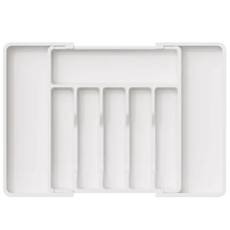 LMETJMA Expandable Cutlery Organizer Tray Adjustable Silverware Drawer Storage 2