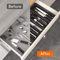 LMETJMA Expandable Cutlery Organizer Tray Adjustable Silverware Drawer Storage 6