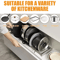 Expandable Stainless Steel Kitchen Rack MultiUse Pot Lid Dish Organizer 4