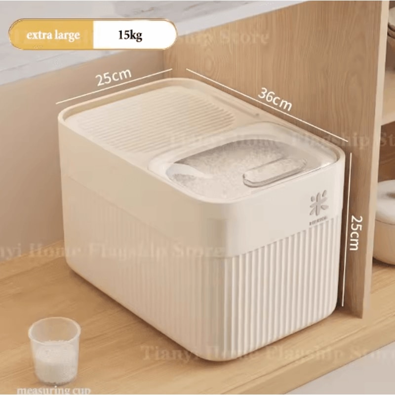 Airtight Rice Storage Container MoistureProof Grain Bin 51015KG 1