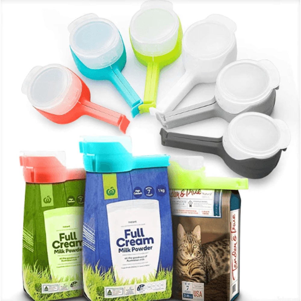 Snack Sealing Clip With Pour Spout Reusable Food Storage Bag Sealer 0