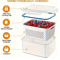 Fridge Storage Containers With Strainer Fresh Produce Saver Organizer Set 4