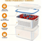 Fridge Storage Containers With Strainer Fresh Produce Saver Organizer Set 4