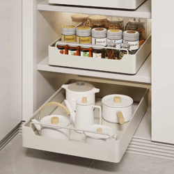 metal pull-out spice rack drawer – sliding kitchen cabinet organizer